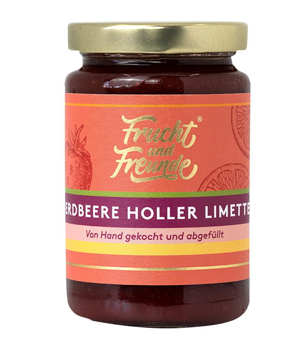 Erdbeere Holler Limette Fruchtaufstrich