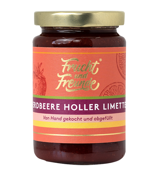 Erdbeere Holler Limette Fruchtaufstrich